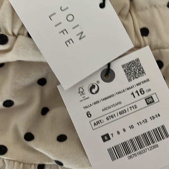 SOLD- Zara Girls Skirt and Crop Top Set - Picture 4 of 6